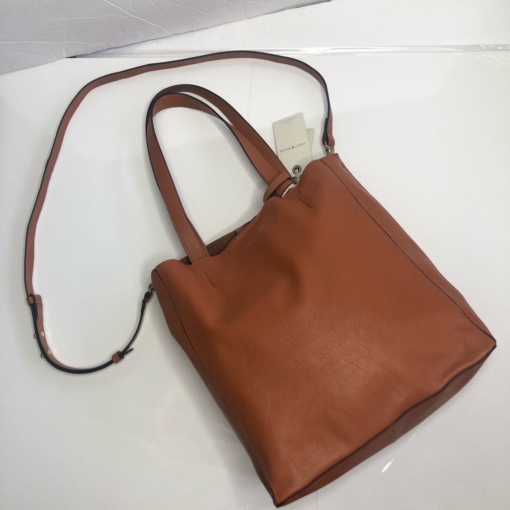 Lucky Brand OBBI Leather Tote Crossbody Bag
